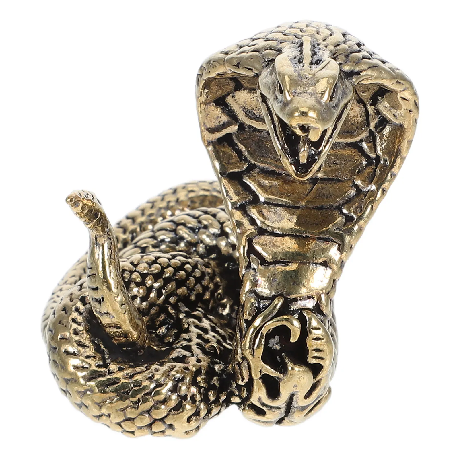 Adornos de serpiente de bronce, figuritas de año, estatuas de decoración dorada, escritorio, hogar, artesanía elegante, tallado de latón, sabor refinado