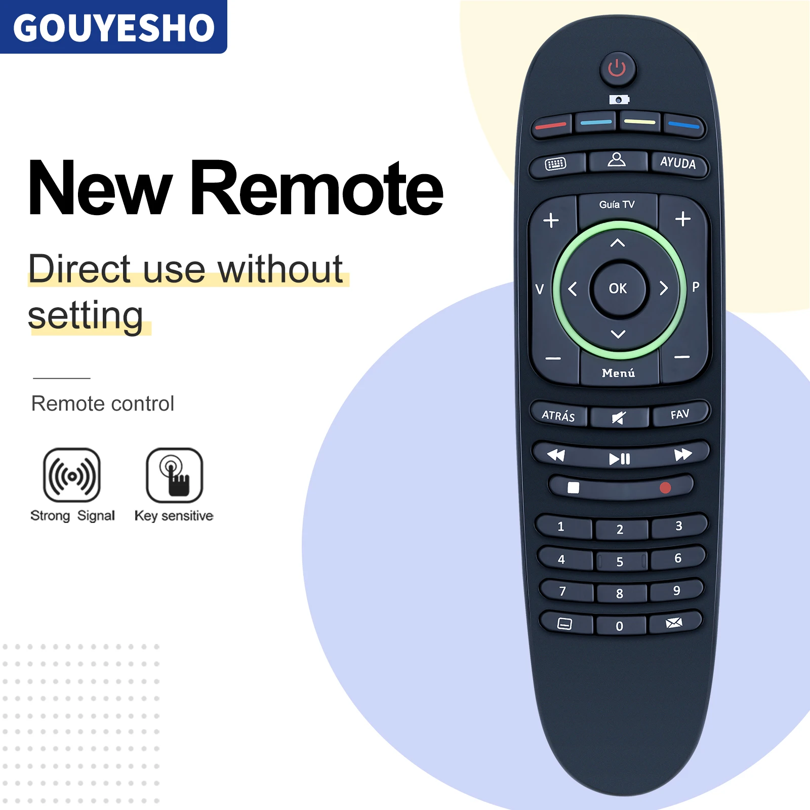 NEW Remote Control For MOVISTAR TV T4HS1408/39RA URC17972-00R00 S-15-503 Fernbedienung