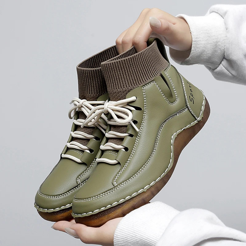 

Men Casual Shoes PU Splicing Flat Bottom Comfortable Anti Slip Classic Men Shoes