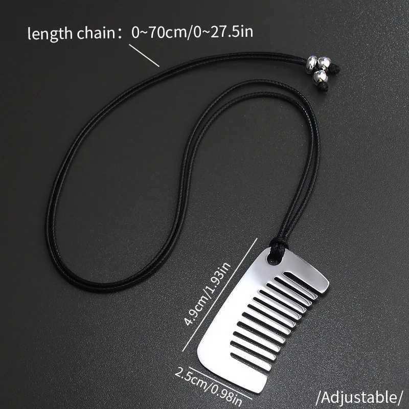 Personality Temperament Comb Pendant Necklace for Women 2025 Trend New Delicate Design Jewelry Fashion Hanging Neck Accessories