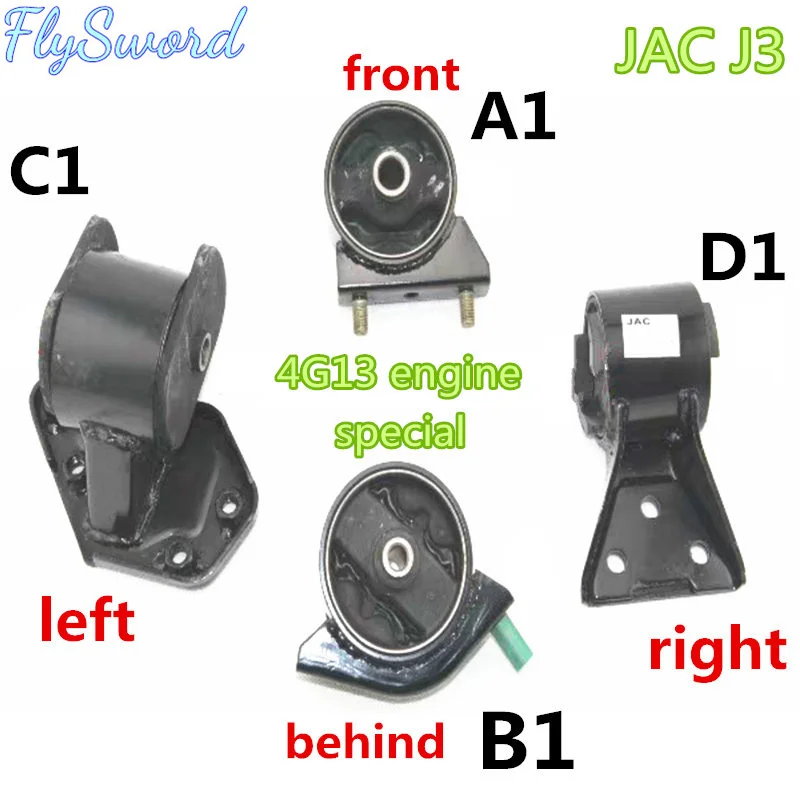 For Jac J3 Jac J3 Turin Car Engine Bracket Cushion Foot Cushion Mounting Cushion