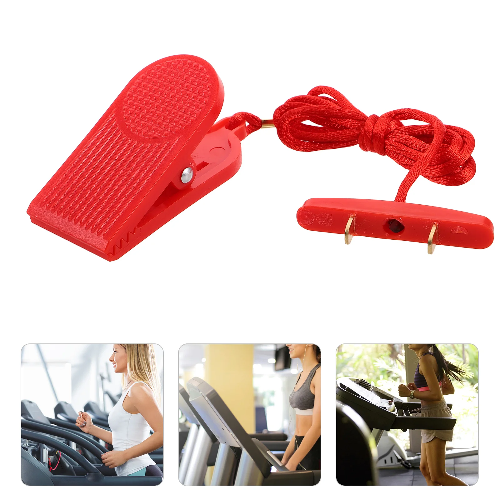 

Fitness Equipment Accessories Dual Insert Safety Key Emergency Stop Switch for Treadmill Treadmills Gear