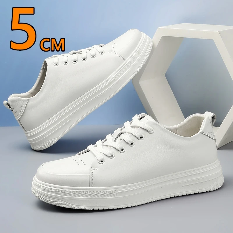 

Новые мужские туфли-лифты из натуральной кожи, удобные спортивные кроссовки для мужчин, стелька 5 см, повседневные кроссовки с подъемом, обувь выше