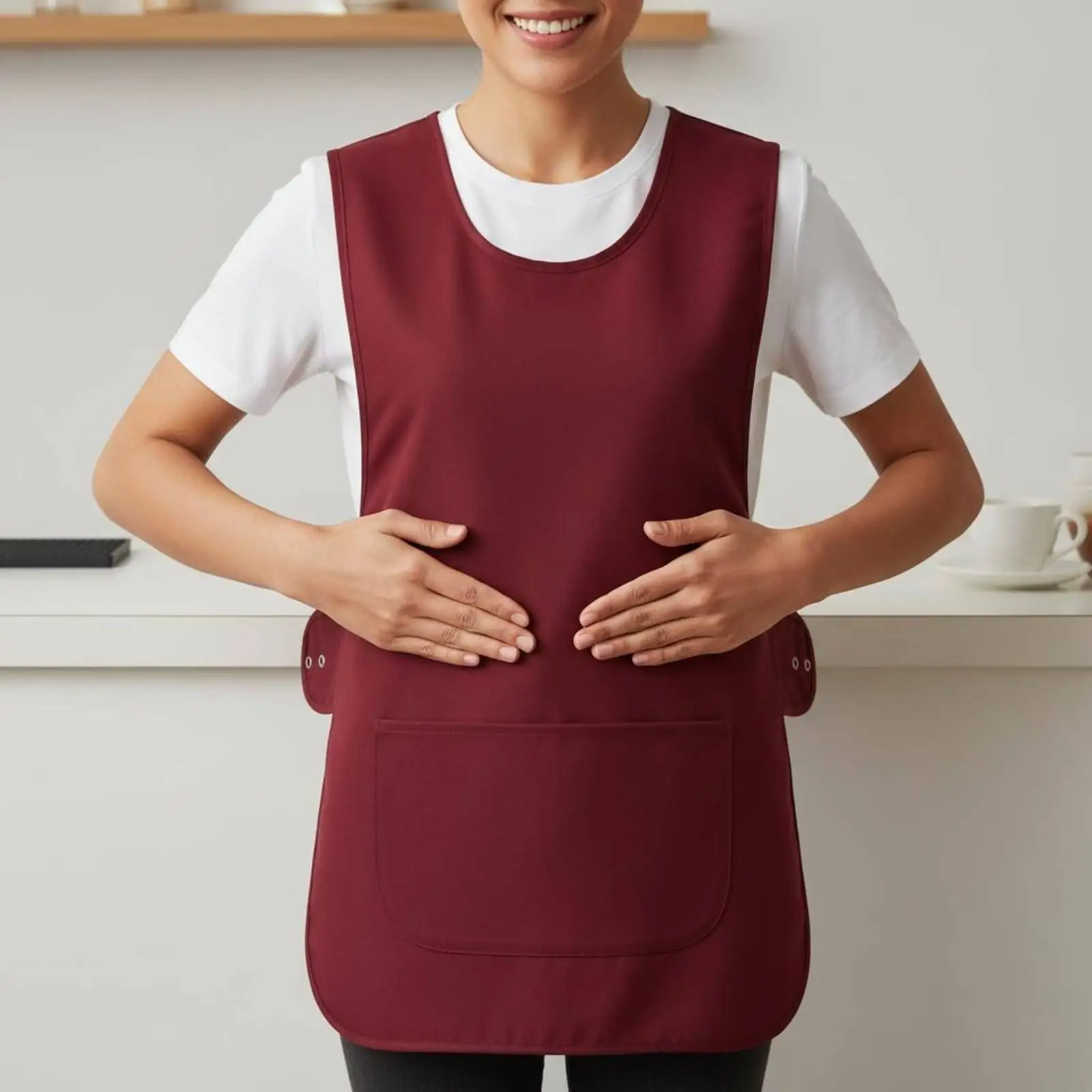 Vest Type Apron Lightweight Sleeveless Waist Apron for Barbers Suitable for Fast Paced Work Environment