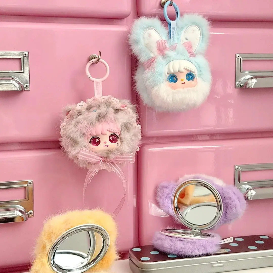 

Sanmi Muse Bobo Makeup Mirror Blind Box Cute Anime Figure Cartoon Doll Mystery Box Kawaii Surprise Plush Pendant Toys Girl Gift