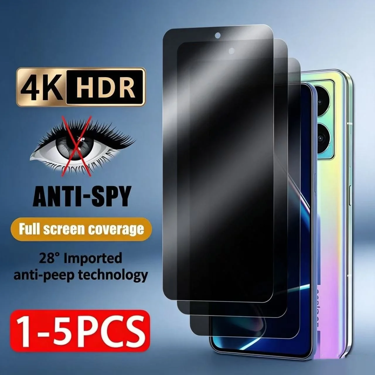 

5PCS Privacy Screen Protector for Xiaomi Redmi Note 12 11 10 13 Pro 11S 9 8 7 Plus 5G 10S 9S Anti-spy Glass for Redmi 9A 9 10C