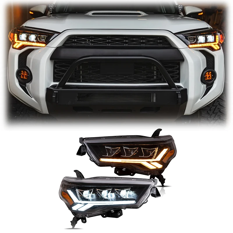 Spedking New Design ABS LED Headlight Front Lights With Dynamic Turn Signal Light For 4RUNNER Head Light