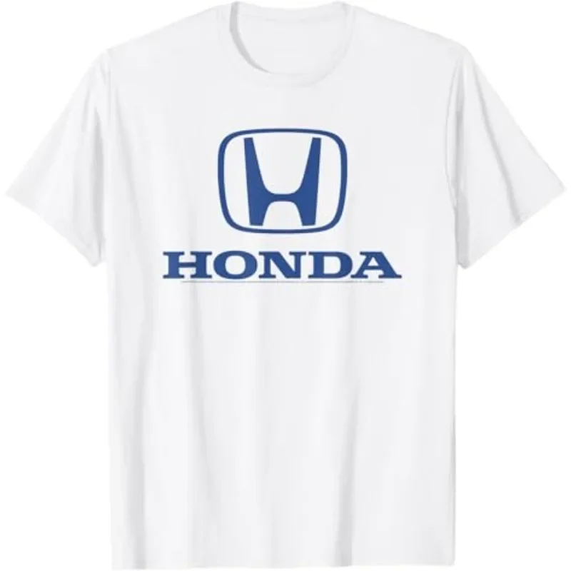 

Мужские и женские футболки Honda, гоночные мотоциклетные культурные рубашки, новые летние стандартные синие логотипы для езды по бездорожью с короткими рукавами