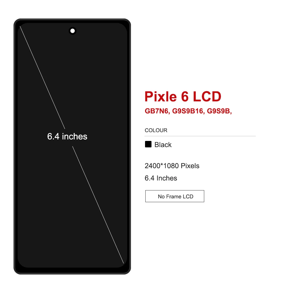 For Google Pixel 6 LCD Display Touch Screen Digitizer Assembly 6.4'' TFT Compatible with GB7N6, G9S9B16, G9S9B, GR1YH Models image 3