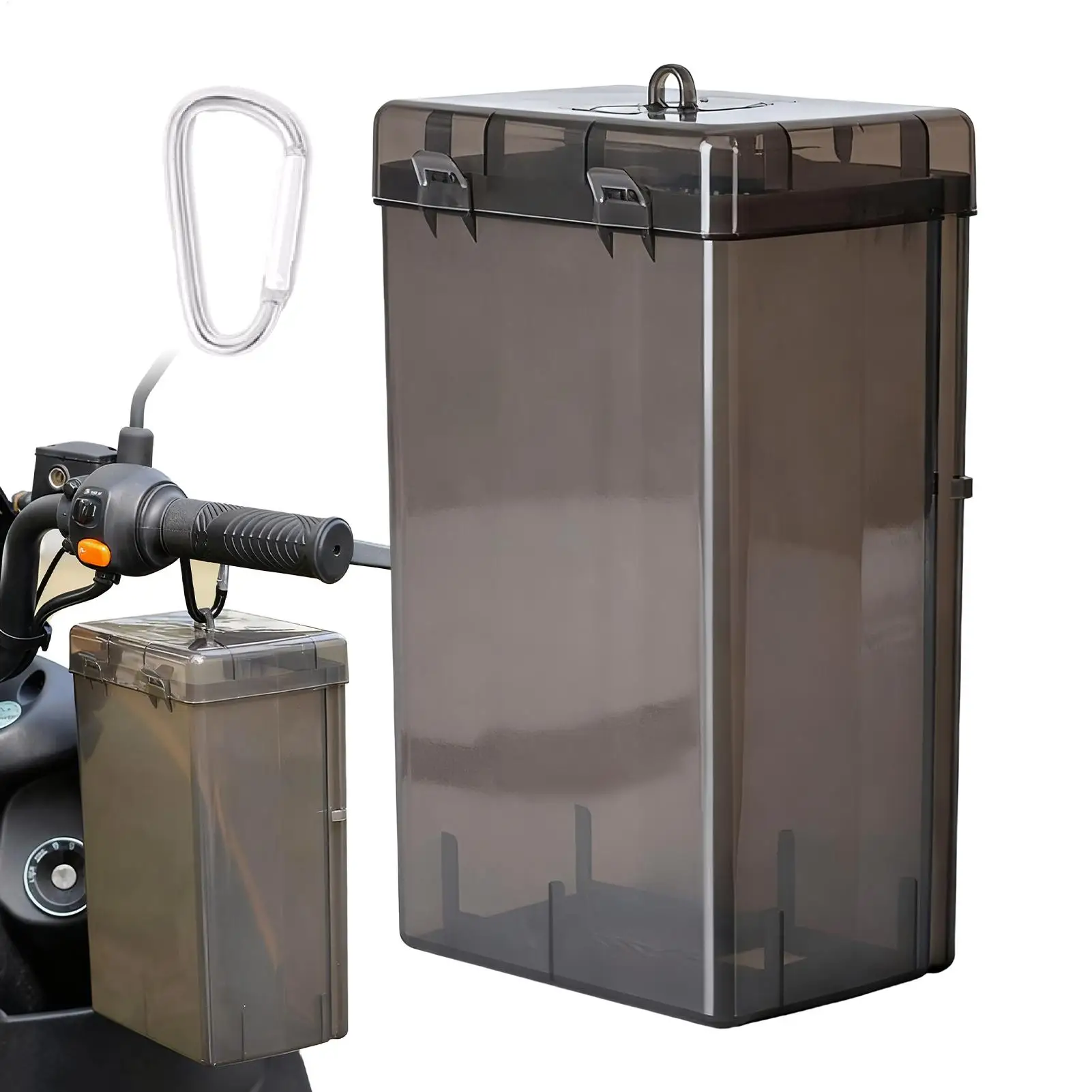 

Motorcycle Charger Case Waterproof Protective Cover Motorcycle Charger Outdoor Holder Box For All Weather Storage Parking Lot