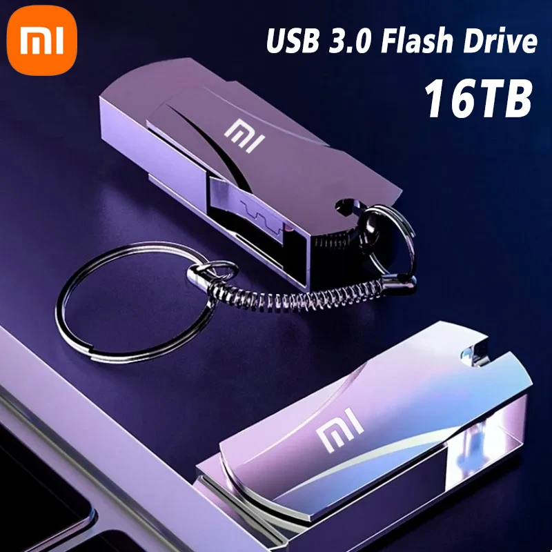 Xiaomi 16TB โลหะ U Disk USB 3.0 ความเร็วสูง Flashrive แฟ้มโอนไดรฟ์ปากกากันน้ํา 2TB 1TB หน่วยความจําแบบพกพา USB Flash Drive