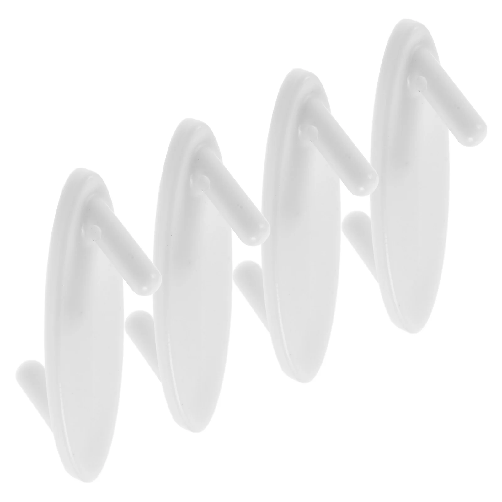 

4Pcs White Pegboard Plastic Hooks Heavy Duty Peg Hooks Organizer Storage for Garage Workshop Pegboard Accessories Tool Holder