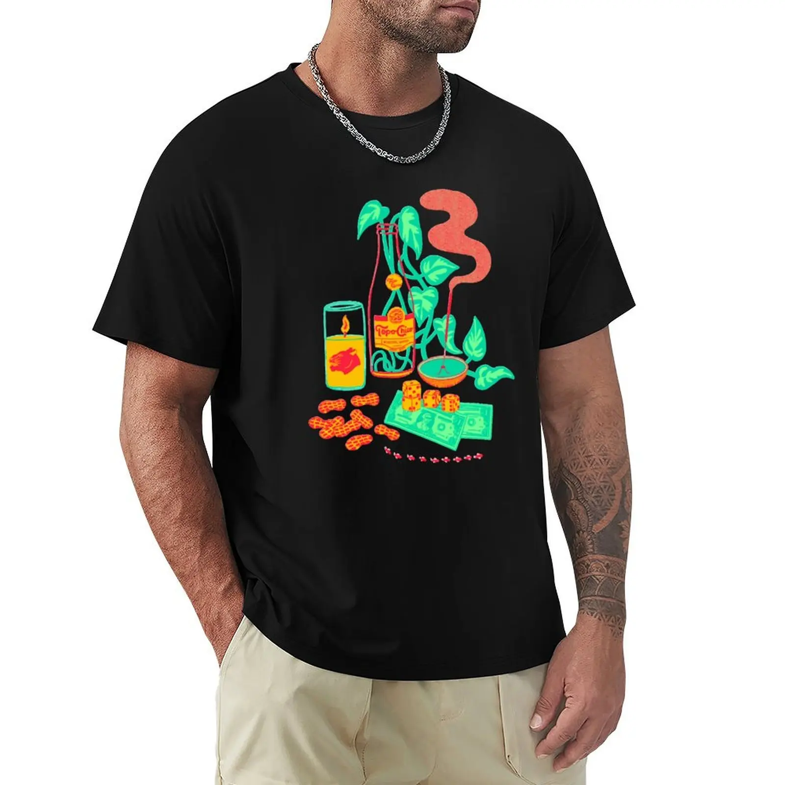 topo chico. T-Shirt Urban Casual Loose Fit Tee