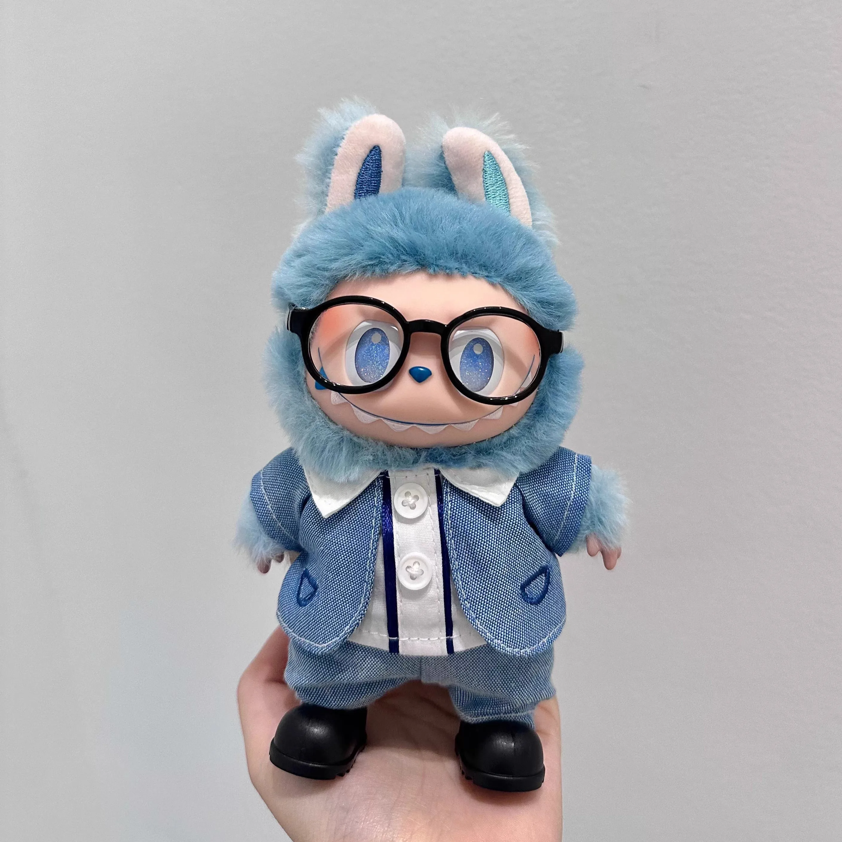 

17cm Cute Mini Plush Doll'S Clothes Outfit Accessories For Korea Kpop Exo Labubu Idol Dolls Sweater Hoodie Clothing DIY Kid Gift
