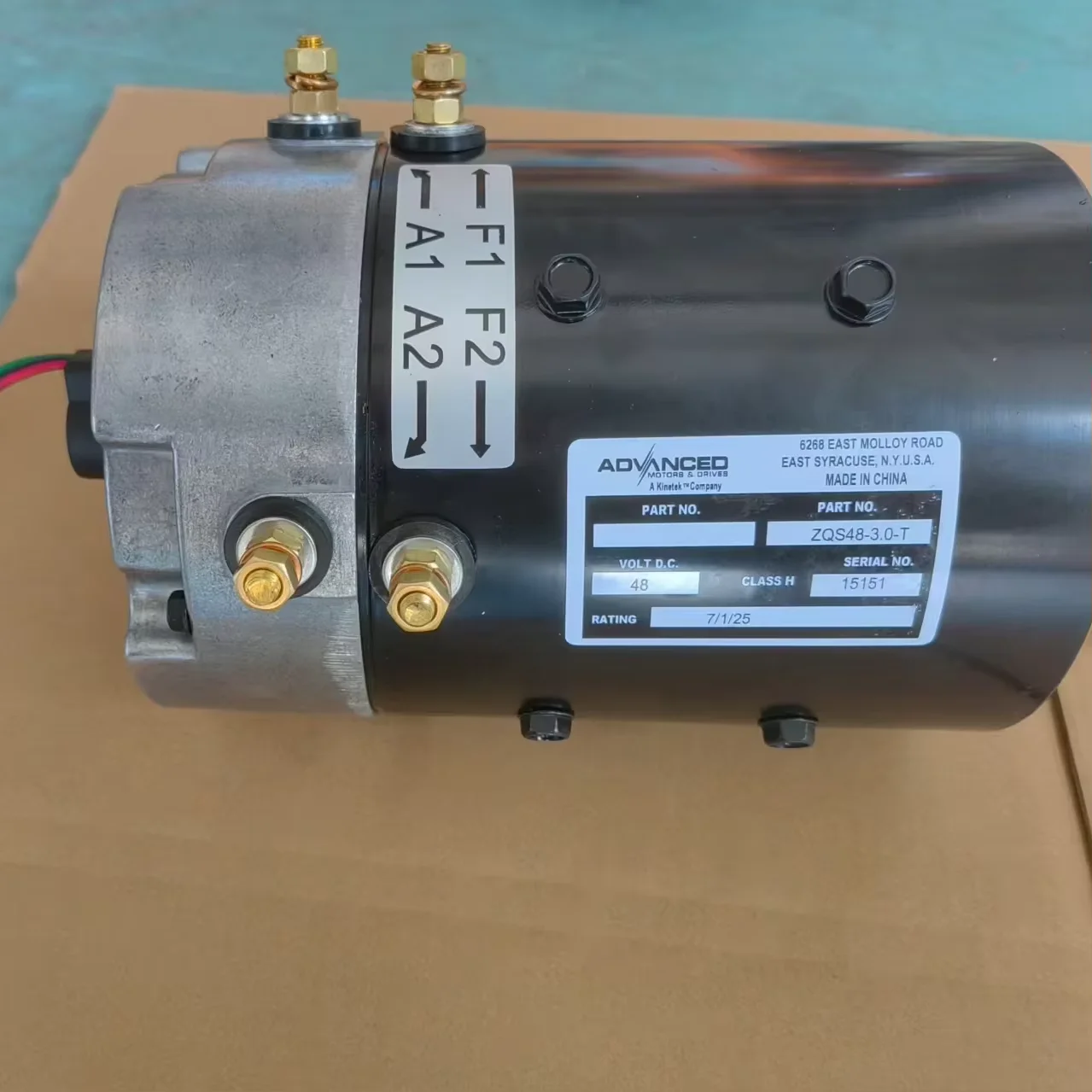

48V DC Brush Motor ZQS48-3.0-T Golf Cart Traction Motor 3.0kw