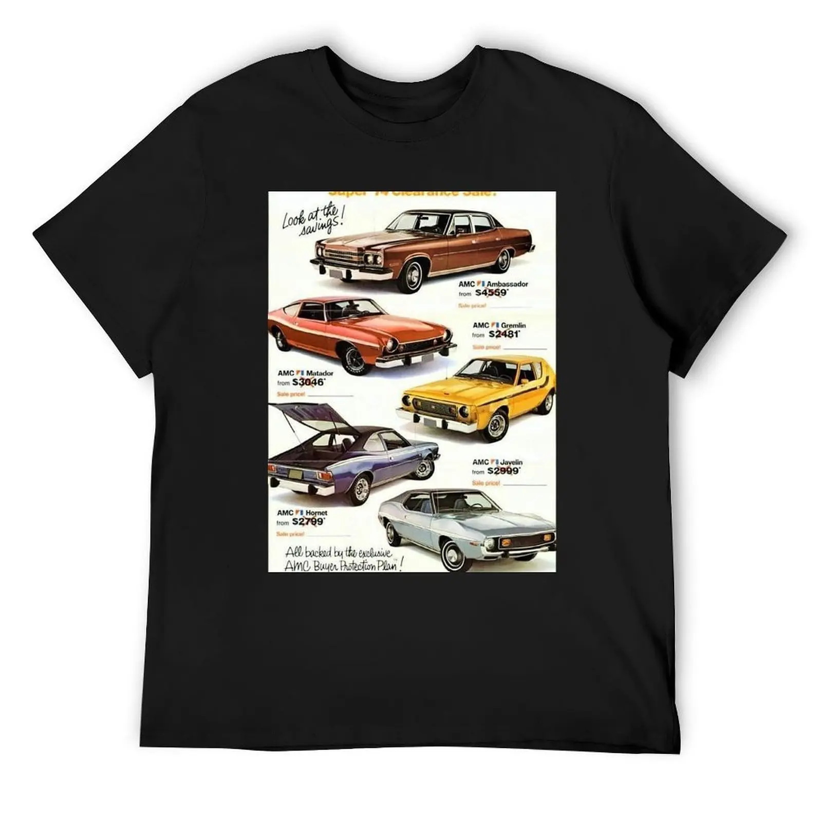 Super 74 Clearance Sale AMC Motors advertisement for Cars photo T-Shirt graphic tee shirt kawaii clothes funny t shirts for men