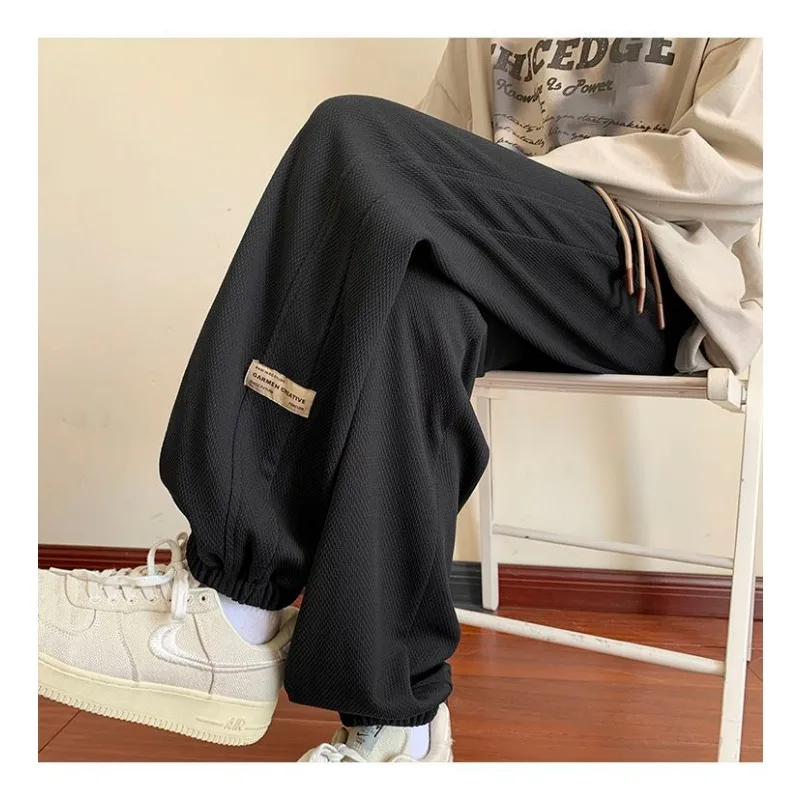 الخريف والشتاء المخملية Sweatpants غير رسمية الرباط فضفاض الأمريكية الرجعية طماق السراويل الرجال السراويل الرياضية