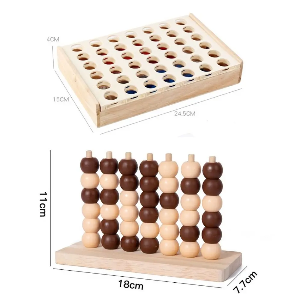 Pädagogisches Vier in einer Reihe Bingo Chess Fun Strategie Klassisches Familienbrettspiel Sicherheitsmaterialien Puzzle Chess Connect Game