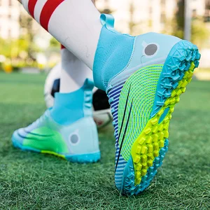 Sapatos de futebol profissional para crianças, grama artificial, futsal, esportes, rápido, meninos, crianças, futebol, sociedade 10 principais vendas tênis de futsal para criança - №9