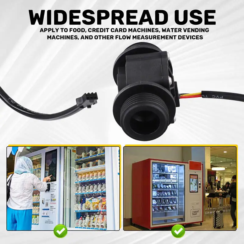 DN25 FS400A G1'' Water Flow Sensor Hall Flowmeter Meter Counter 2-60L/Min 1.75Mpa