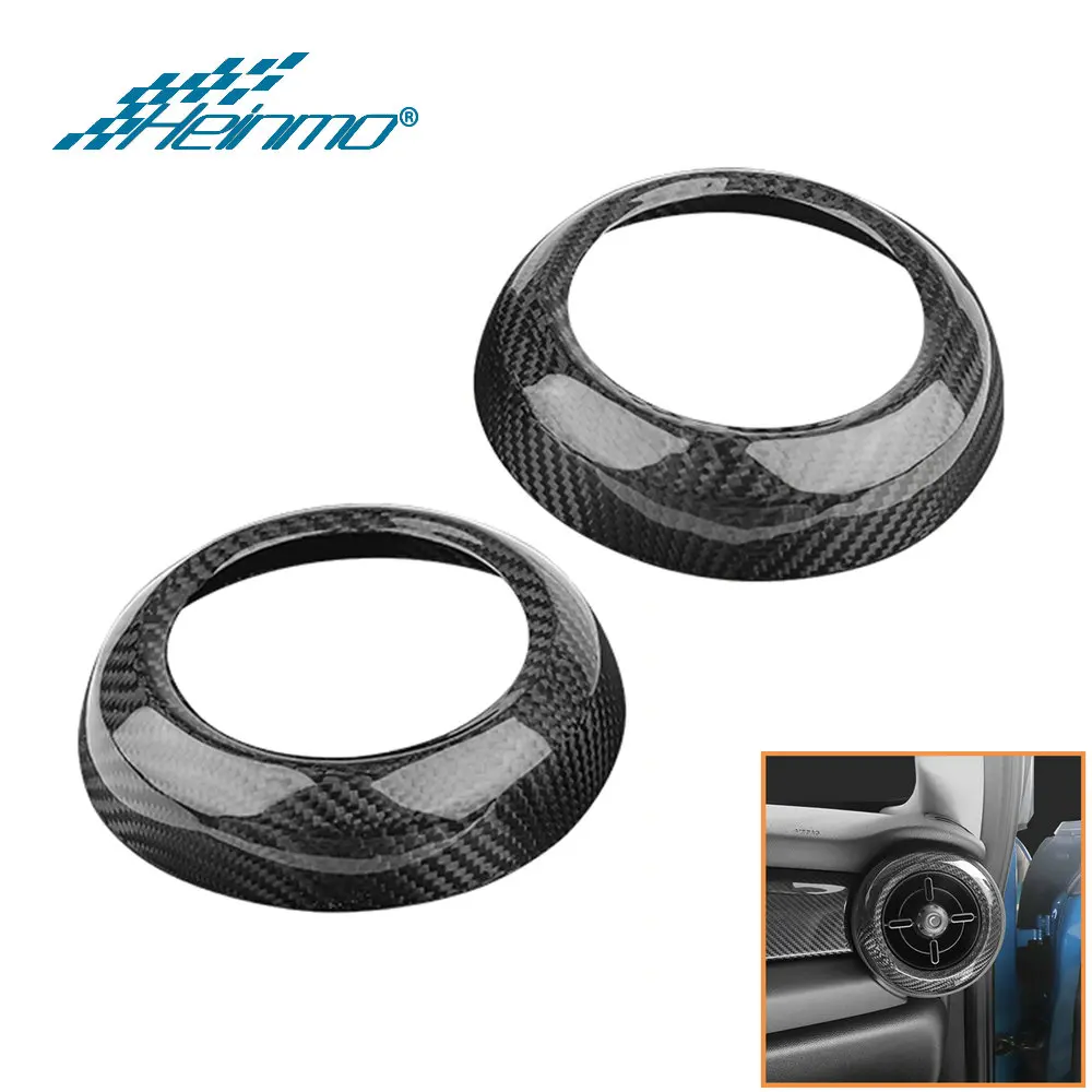 

Car Air Conditioner Vent cover For Mini Cooper F55 F56 F57 2022 Accessories Real Carbon Fiber Dashboard Air Outlet Frame Trim