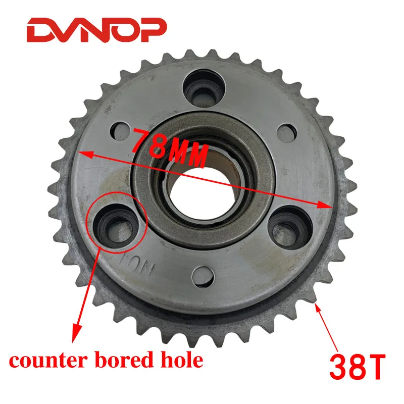 Motorcycle Engine parts one way Starter Clutch Overrunning Clutch Gear For HONDA CA250 CBT125 CM125 DD250 JH250 CBT250 DD350