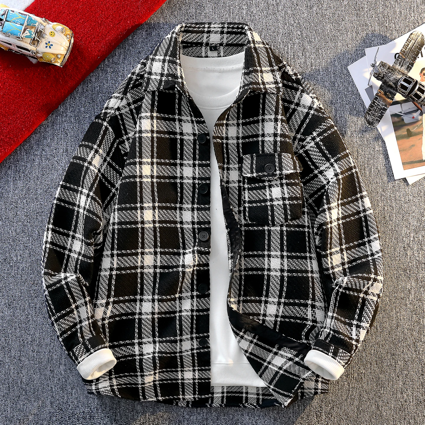 

Men's Streetwear Casual Long Sleeve Blouse Fashion Shirt Streetdress Hombre Male Clothing Spring Autumn Camisa Men's Shirts New