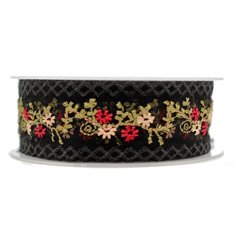 3.2-6 Cm Wide 4 Styles Of Ethnic Style Lace Embroidery Flower Ribbon Cheongsam Clothing Decoration Barcode And Other Accessories