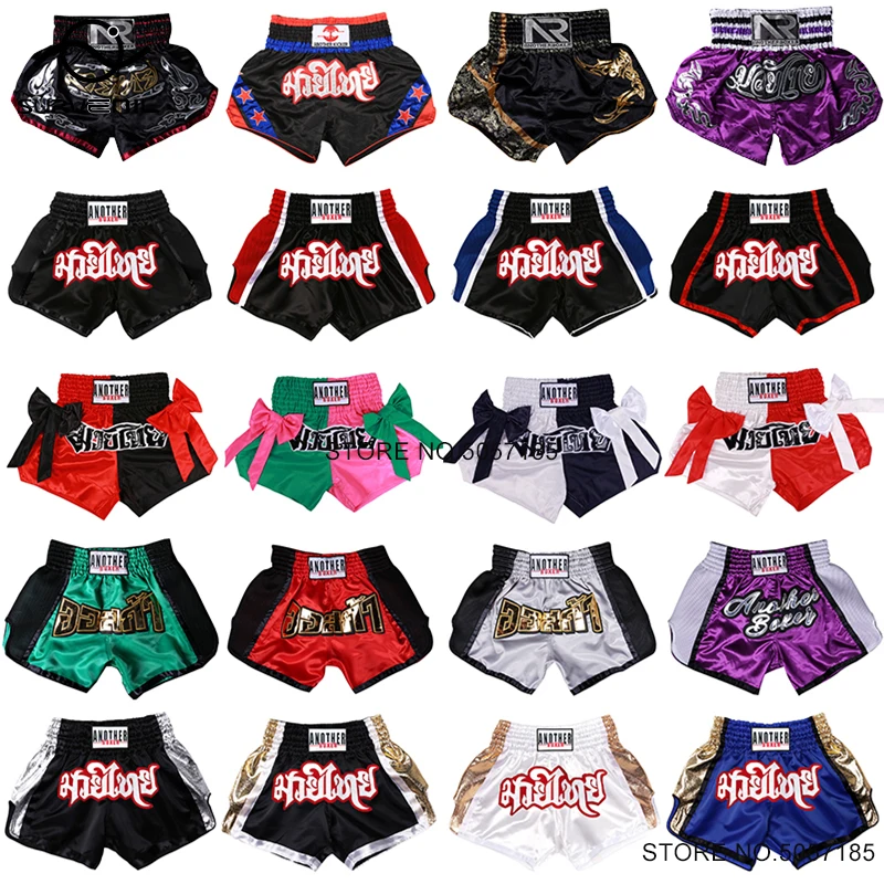 

Muay Thai Shorts Stylish Kick Boxing Shorts Men Women Kids Boy Girl Vintage Comfortable MMA Thaiboxing Kickboxing Athletic Pants