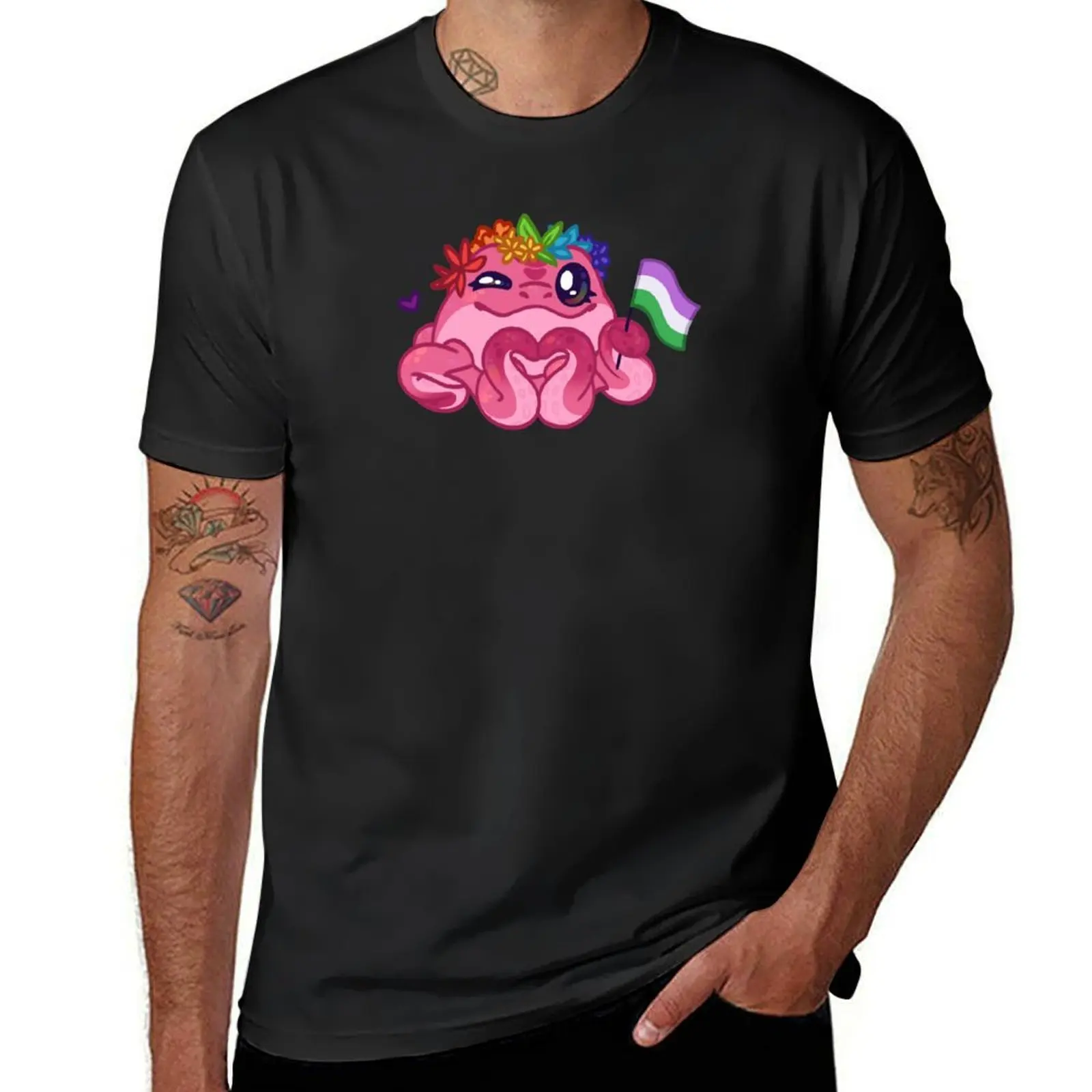 

Pride Pretzel Genderqueer T-Shirt oversized sweat plain black t shirts men