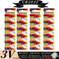 20pcs CR 2032 coin cell cr2032 3v Lithium battery 220mah For Watch Toy Calculator Car Key Remote Control 5004LC DL2032 ECR2032