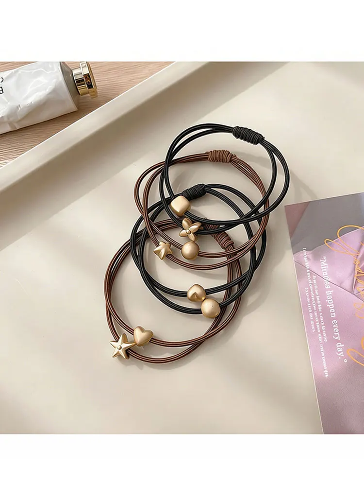 

Fashionable Dual-Strand Headband with Strong Elasticity Durable Women's Headbands Braided Hair Ties Ponytail Headbands Hair