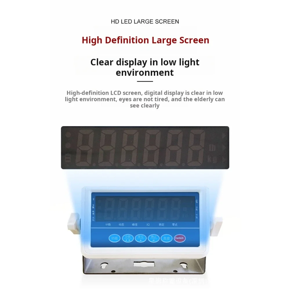 Weighing Rs232 Electric Weighing Device Loadmeter Meter Head Counting  Meter Platform Scale Monitor English Version