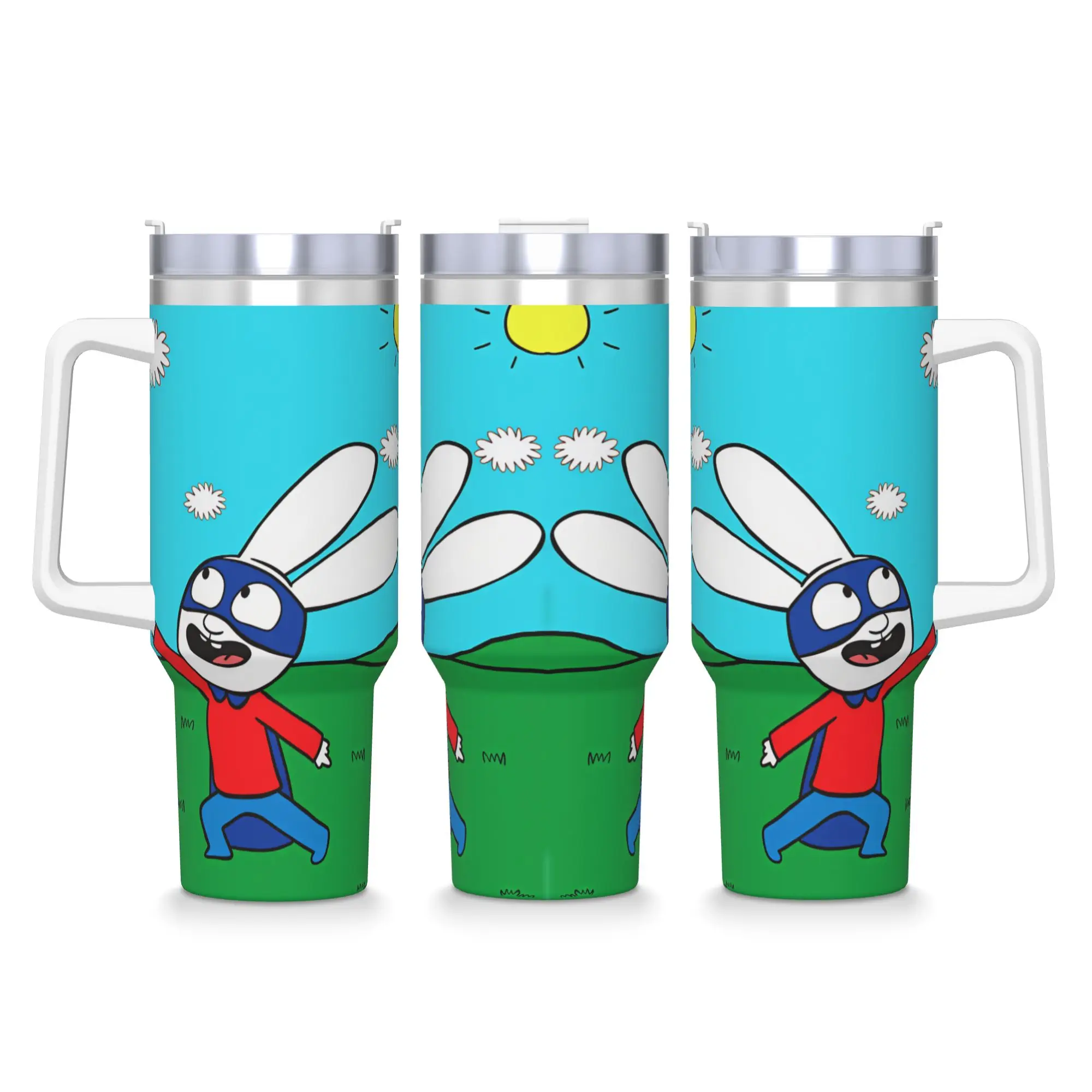 Simon Super Rabbit Tumbler  Hot Drinks Water Bottle Heat Preservation Stainless Steel Thermal Cups Custom Driving Mugs Cup