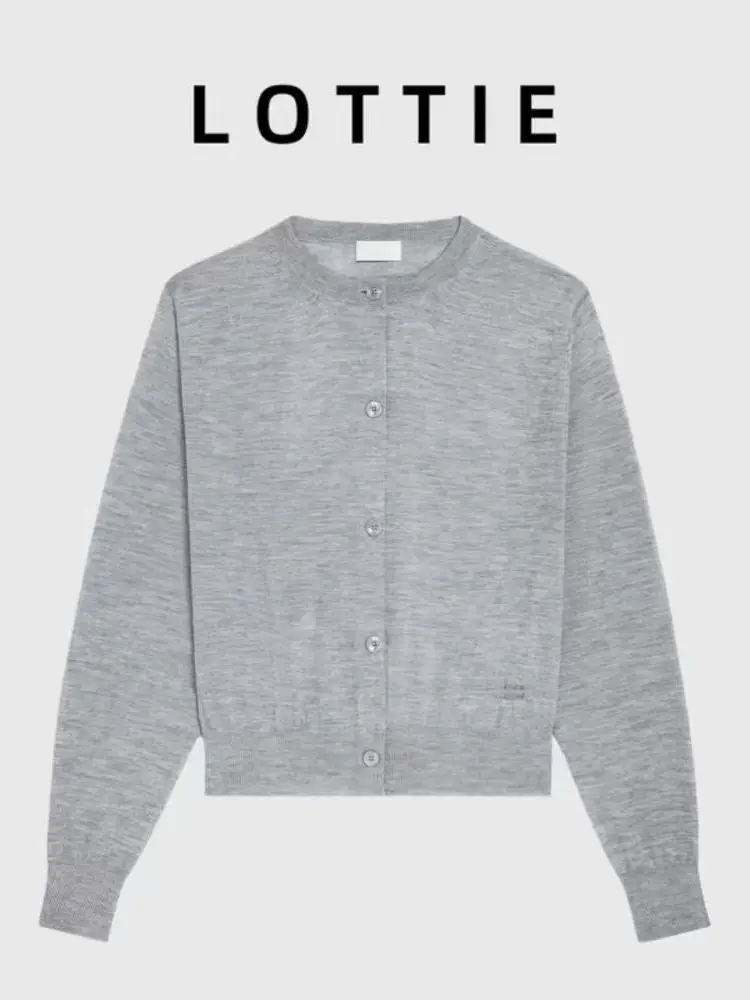 

Lotti High-Defn Autumn Winter New Sle round Ne Button Knitted Open Cardigan Soft Skin Cotton Women's Casual Faion