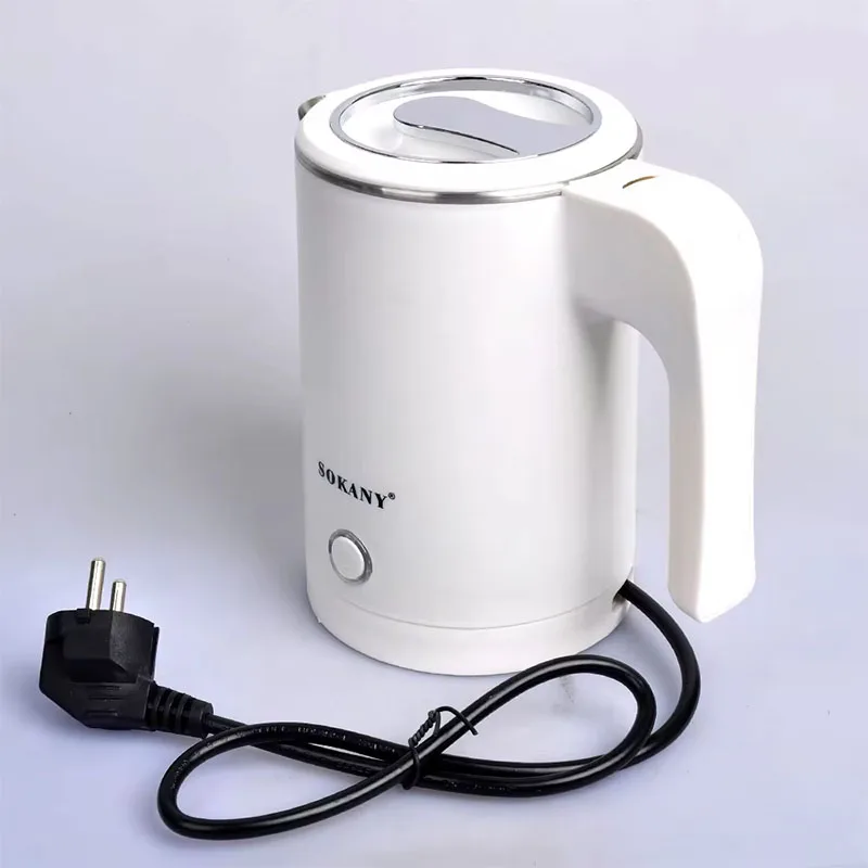 Household kettle fast electric kettle double-layer automatic power-off stainless steel anti-dry kettle 0.5L kitchen kettle