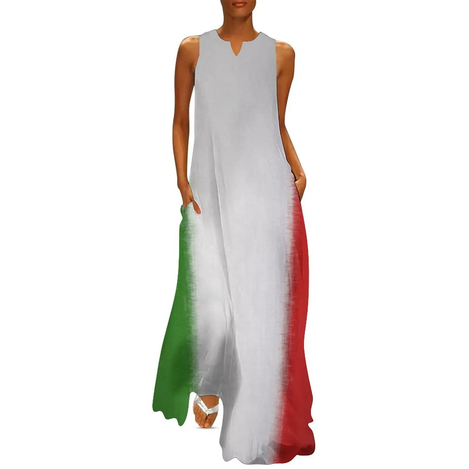 

Italian Flag Long Dress dresses korean style evening dress sensual sexy dress for women