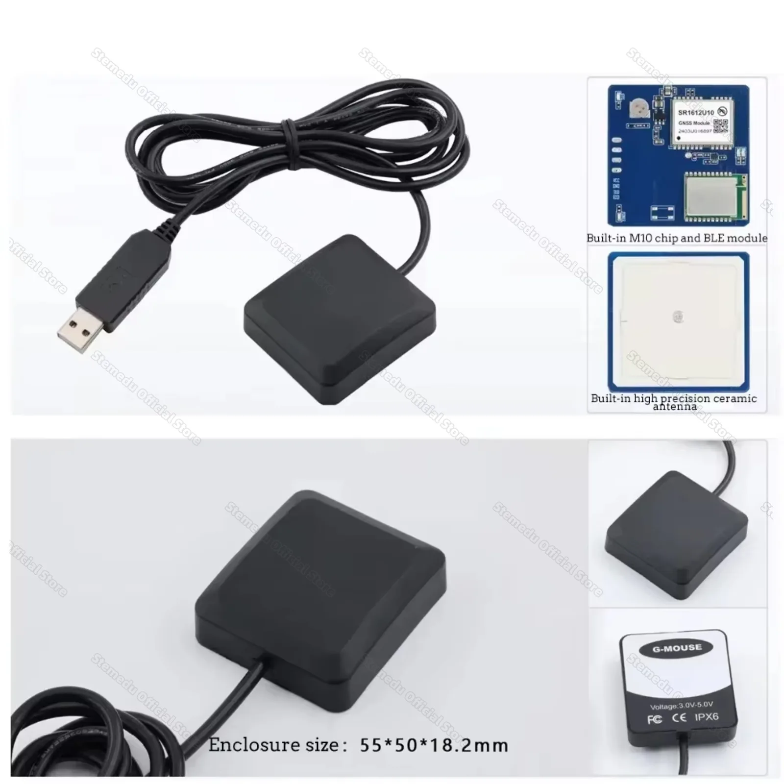 M10 G-MOUSE GPS + BLE Module CH340 USB to TTL GPS+Beidou+Galileo+QZSS Positioning Module for Car Boat Laptop Navigation