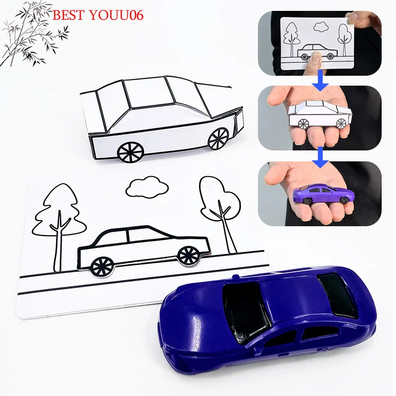 

Hot Appearing Car By Hyde Ren Magic Tricks Funny Card To Paper Car Illusion Box Magic Tricks Toy Street Magic Show Magic Props