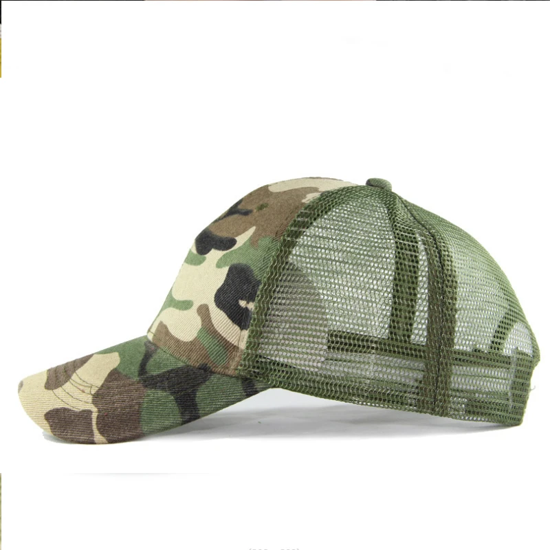 Summer Camp Military Training Hat Sports Velcro Camo Baseball Hat Outdoor Tactical Hat Sunshade Hat