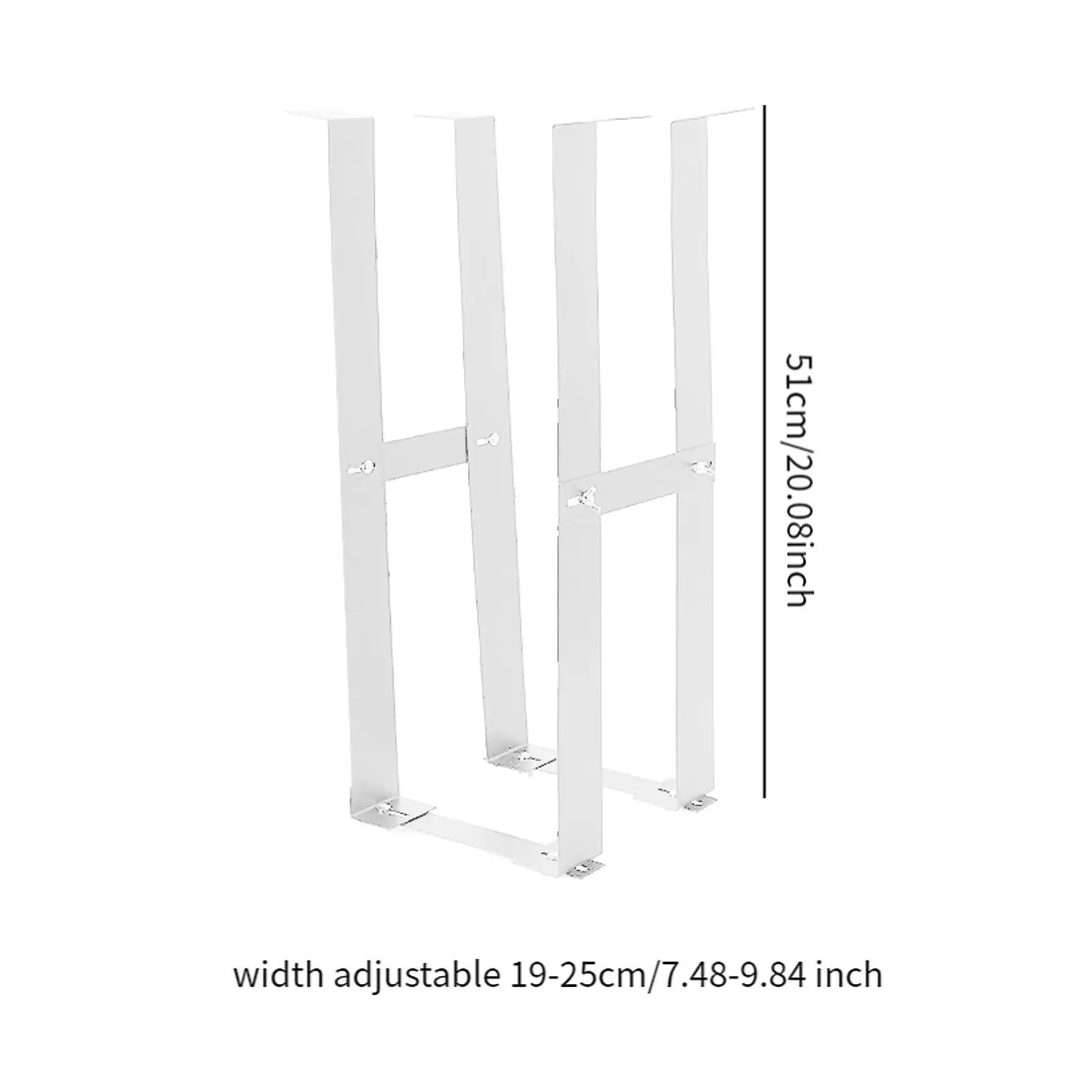 Computer Host Under Desk Mount Bracket Easy Installation Steel Accessories Space Saving Easy Access Adjustable Width CPU Bracket