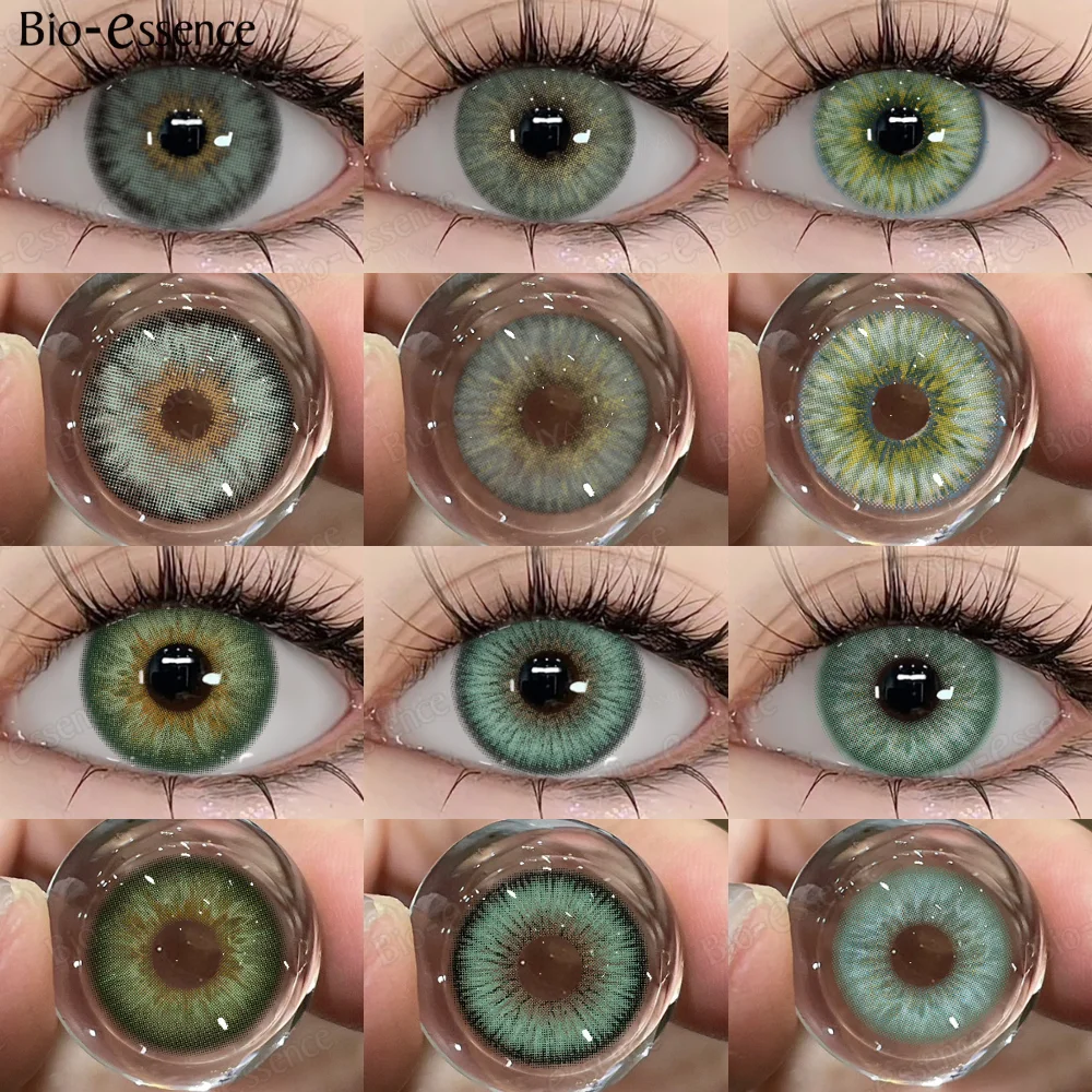 Lentes de Contacto de Color Bio-essence, Lentes Siri Green, Lentes de Contacto PATTAYA Green, Lentes Cosméticas para Pupilas, Lentes Naturales