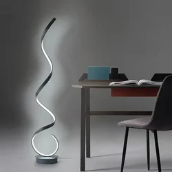 Design moderno LED Floor Lamp, Stand Light, Luminária, Home Decor, Sala de estar, Quarto, TV Fundo, 122cm