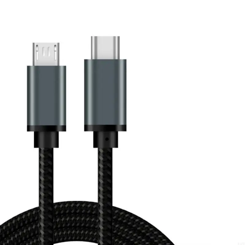E1PF Fast Speed Type C To USB Charging Cable 480Mbps 2.4A Fast Charging Braided Cord for Various Phones And Tablets