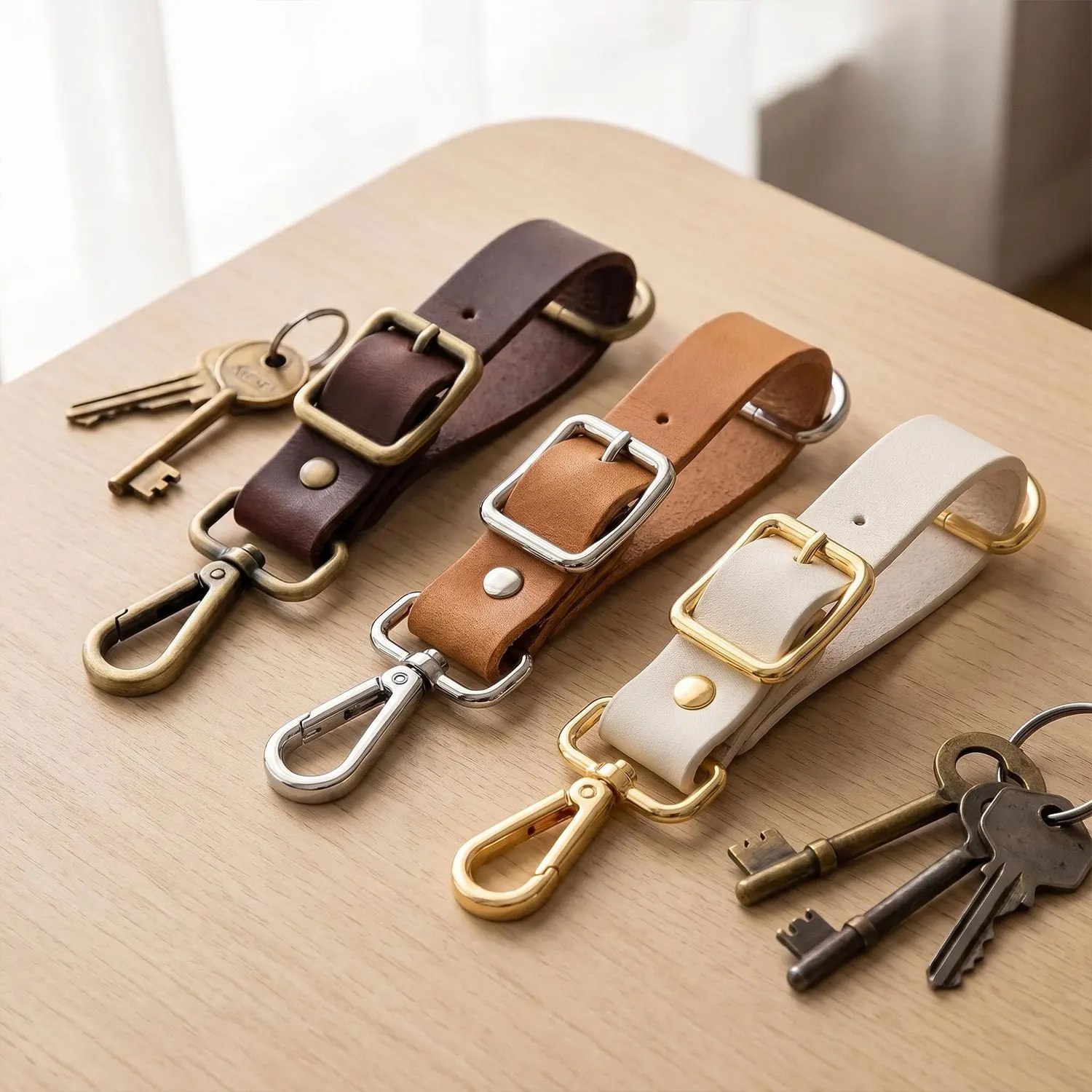 6 Stück Taschenzubehör Drehkarabinerhaken, Tri-Glide-Schiebeschnallen, D-Ringe für die Herstellung von Handtaschen und Taschen – Detail 4