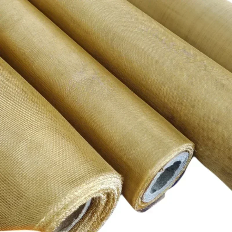 1 square meter brass wire mesh anti-static grounding  Paint filtration weaving/  Electromagnetic signal shielding/