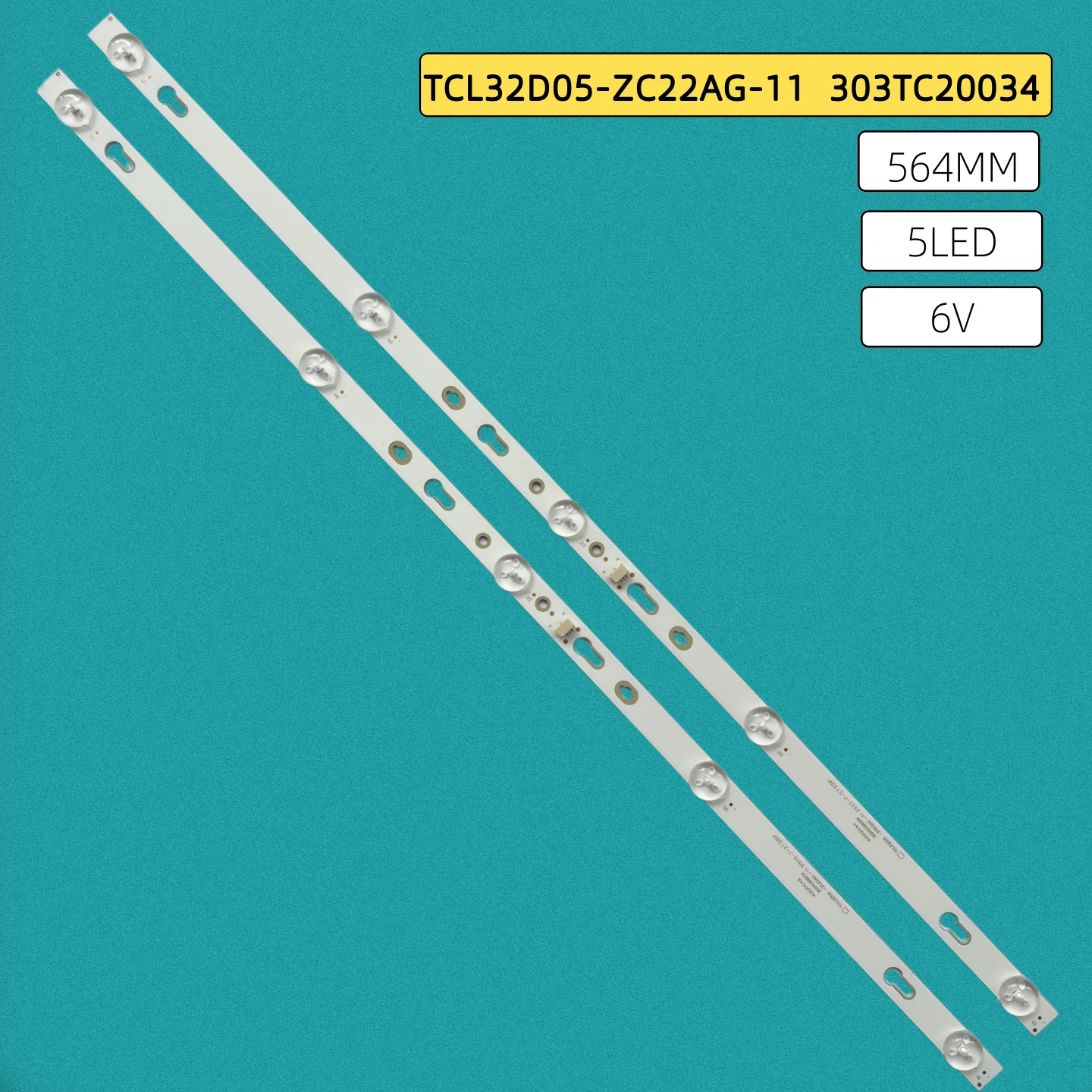 LED backlight strip, 5 LEDs, compatible with 32HD3101 T32RTL5140 32-inch TV, TCL32D05-ZC22AG-11, 5S1P, 4C-LB320T-ZC3, TC320M04,