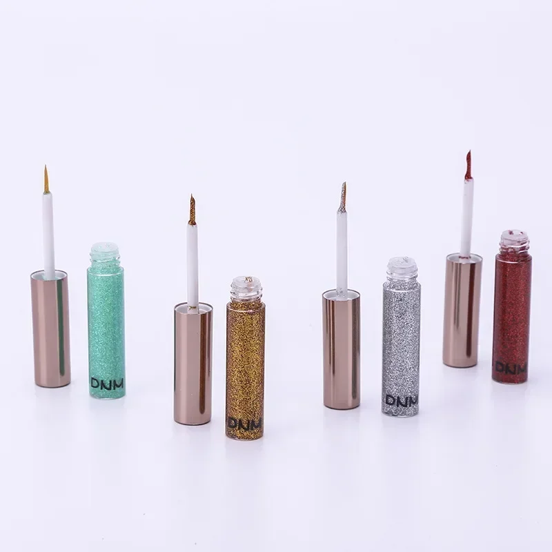 Diamond Liquid Eyeliner Eyeshadow 14 Colors Waterproof Lasting Glitter Quick Dry Shimmer Eye Liner Cosmetics Eyes Makeup Tools