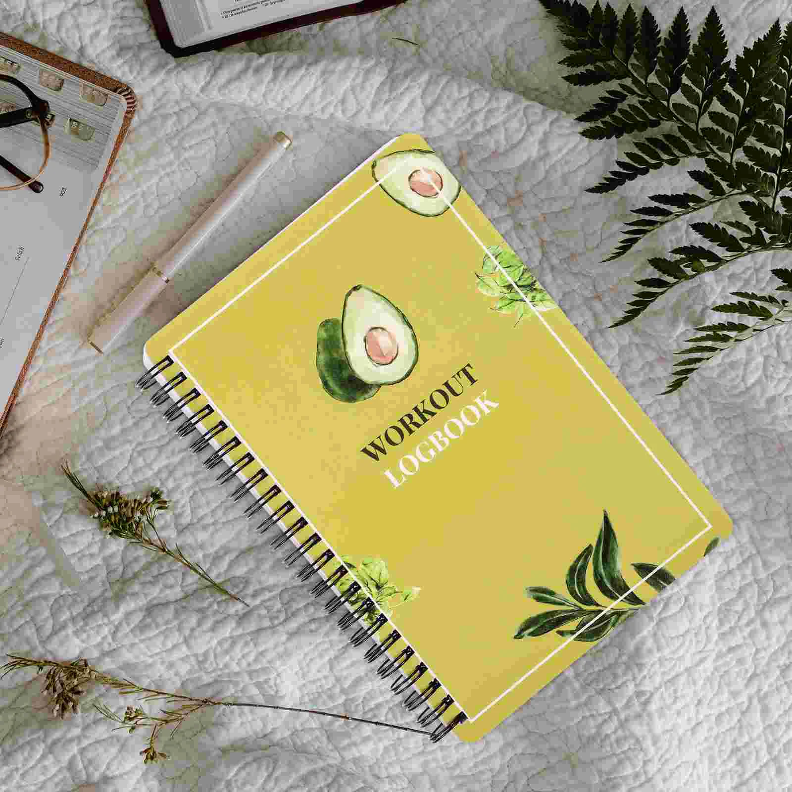 

Fitness Punch Book Weightlifting Journal Workout Planner for Women and Pocket Notebook Portable Notebooks Log Check