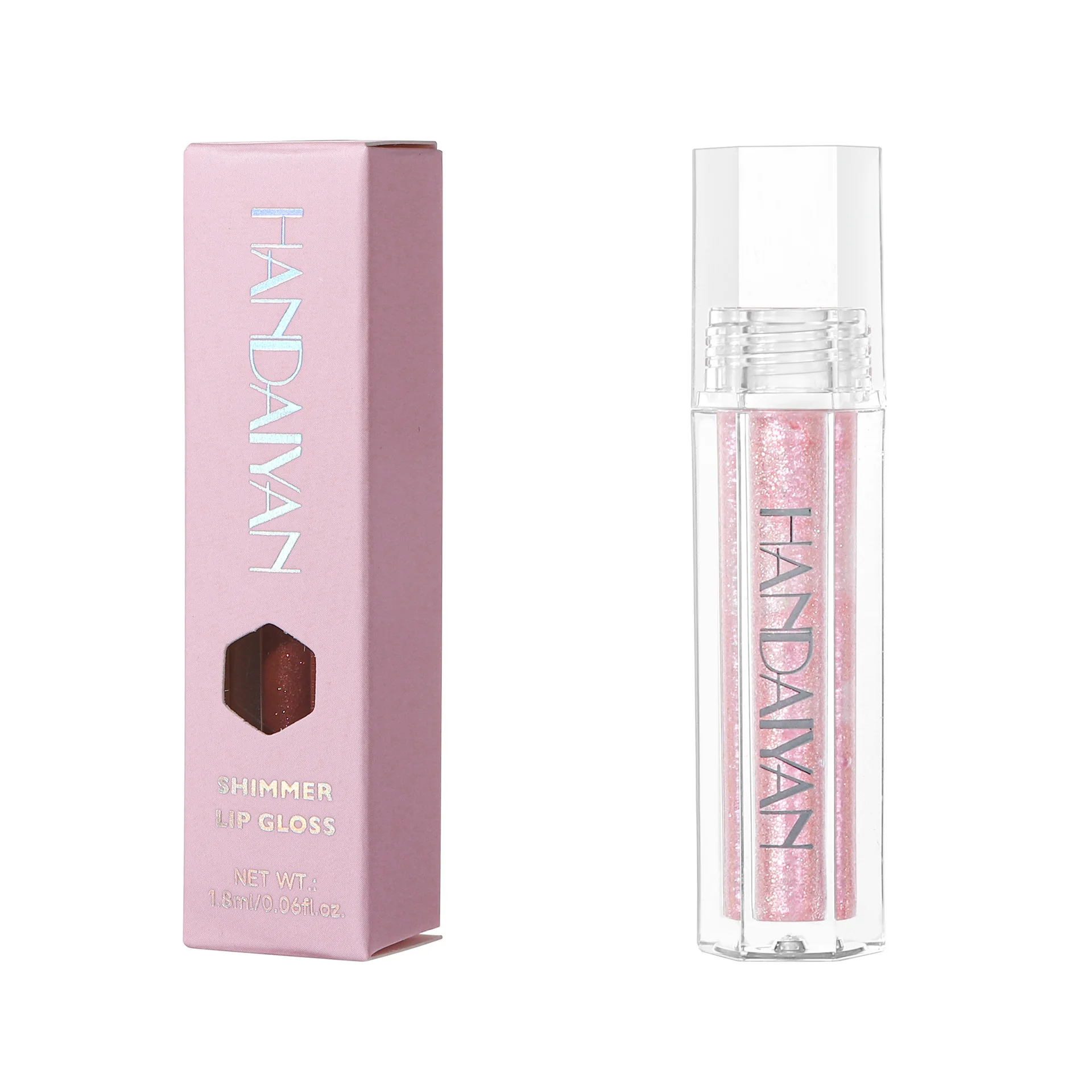 Lucidalabbra luccicante con glitter fini, formula idratante e non appiccicosa, rossetto perlato facile da applicare per labbra scintillanti e succulente